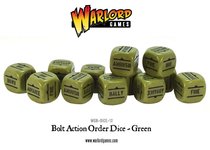 Befehlswürfel - Order Dice - Grün - Bolt Action