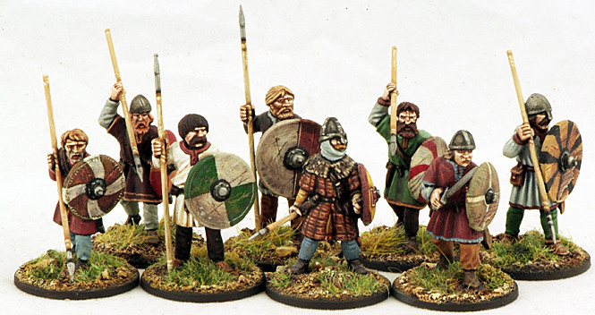 Anglo-Danish Ceorls (Warriors) (8) 1 pt - SAGA - Anglodänen