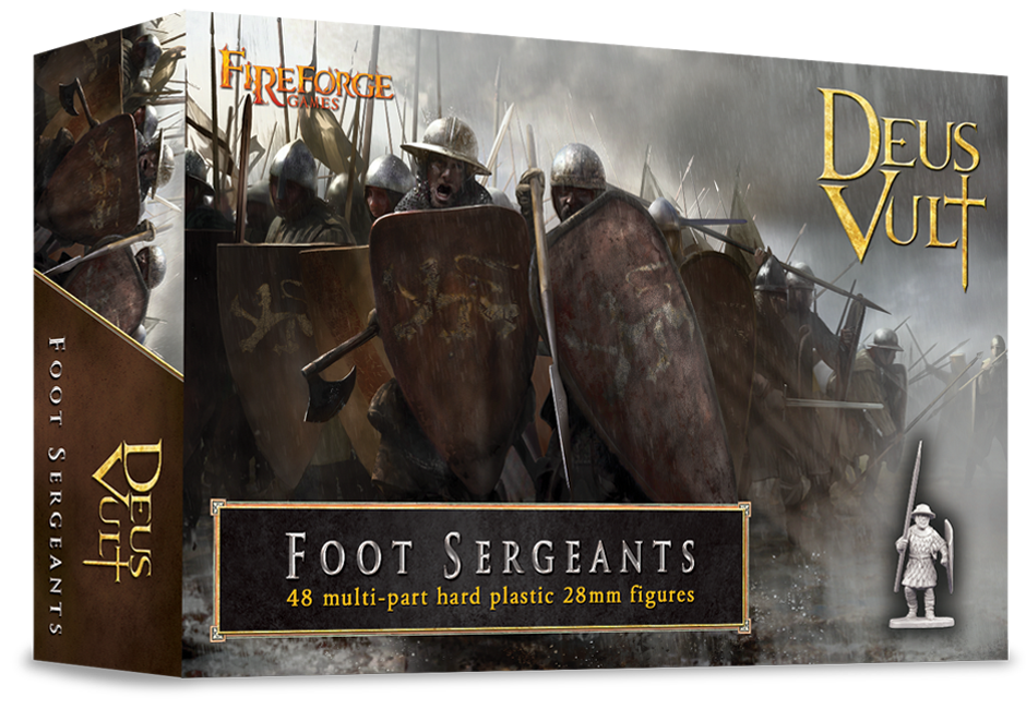 Foot Sergeants (48 infantry plastic figures) - Deus Vult - Fireforge Games