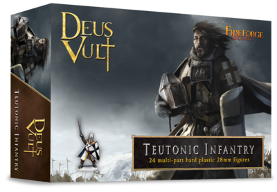 Teutonic Infantry (24 infantry plastic figures) - Deus Vult - Fireforge Games