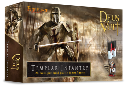 Templar Infantry (24 infantry plastic figures) - Deus Vult - Fireforge Games