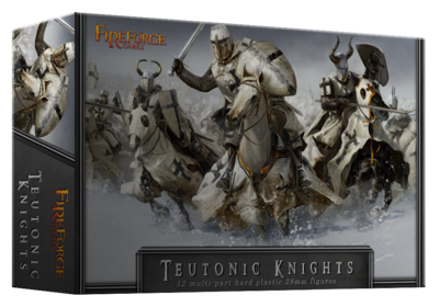 Teutonic Knights Cavalry (12 mounted plastic figures) - Deus Vult - Fireforge Games