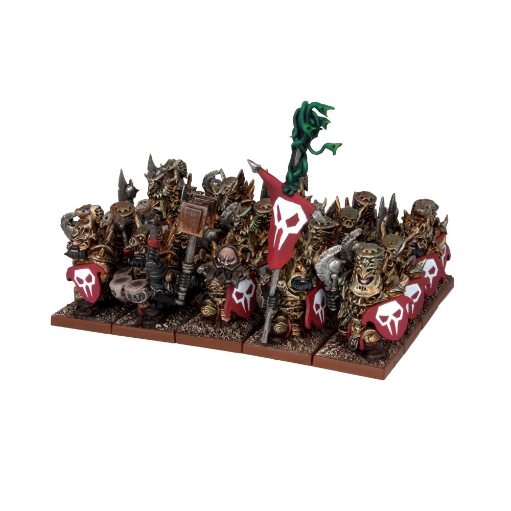 Abyssal Dwarf Immortal Guard Regiment - Abyssal Dwarfs - Kings of War - Mantic Games
