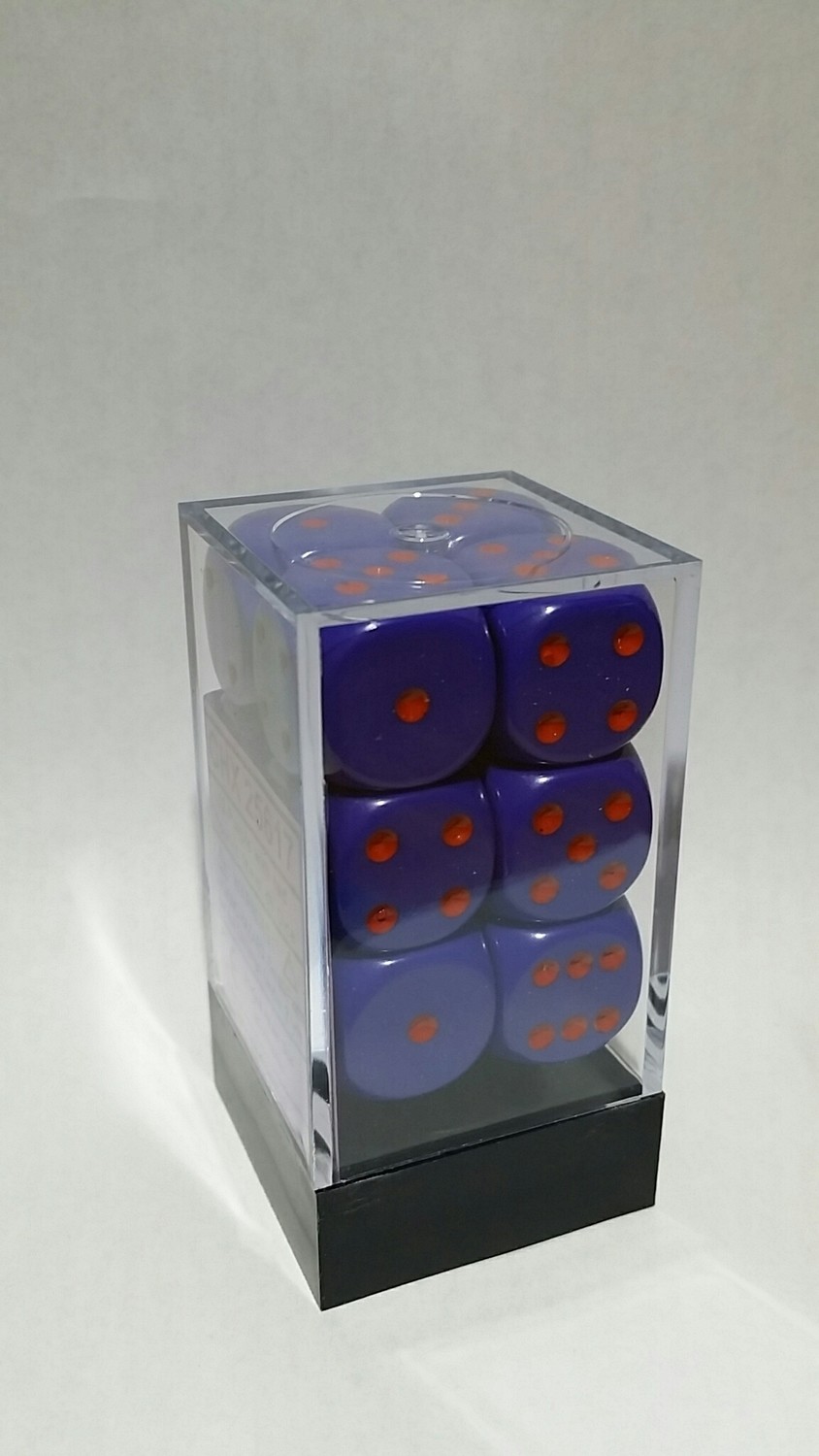 Violett/Rot - Opaque 16mm D6 Dice Block™ (12) - Chessex