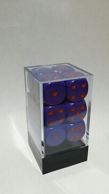 Violett/Rot - Opaque 16mm D6 Dice Block™ (12) - Chessex