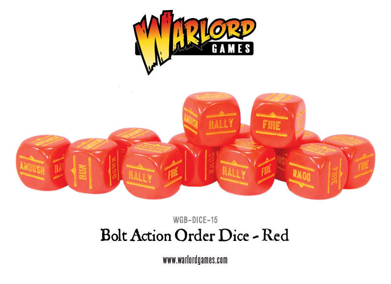 Befehlswürfel - Order Dice - Rot - Bolt Action