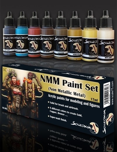 NMM (Non Metallic Metal) Gold and Copper Paint Set - Gold Farbset - Scale75
