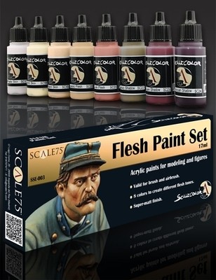 Flesh Paint Set - Haut Farbset - Scale75