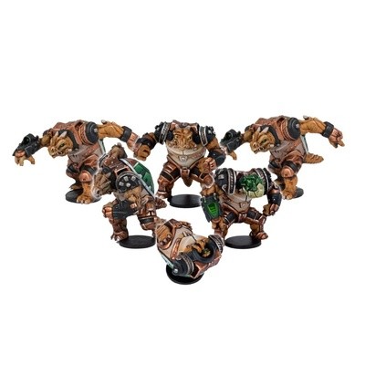 DreadBall Ukomo Avalanchers Teraton Team Booster (6 Figuren)