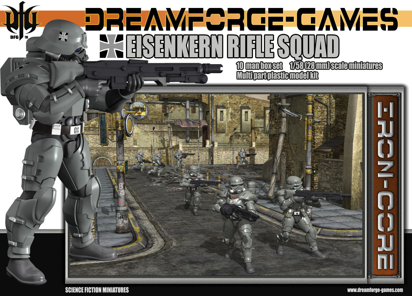 Eisenkern Stormtrooper Rifle Squad (10 man) - DreamForge Games - Wargames Factory