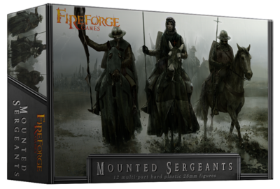Mounted Sergeants (12 mounted plastic figures) - Fireforge Games