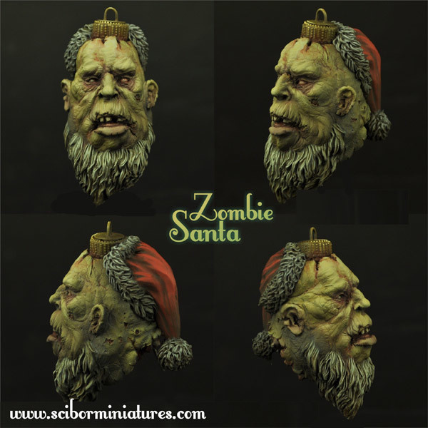 Zombie Santa Bulb - Scibor Miniatures