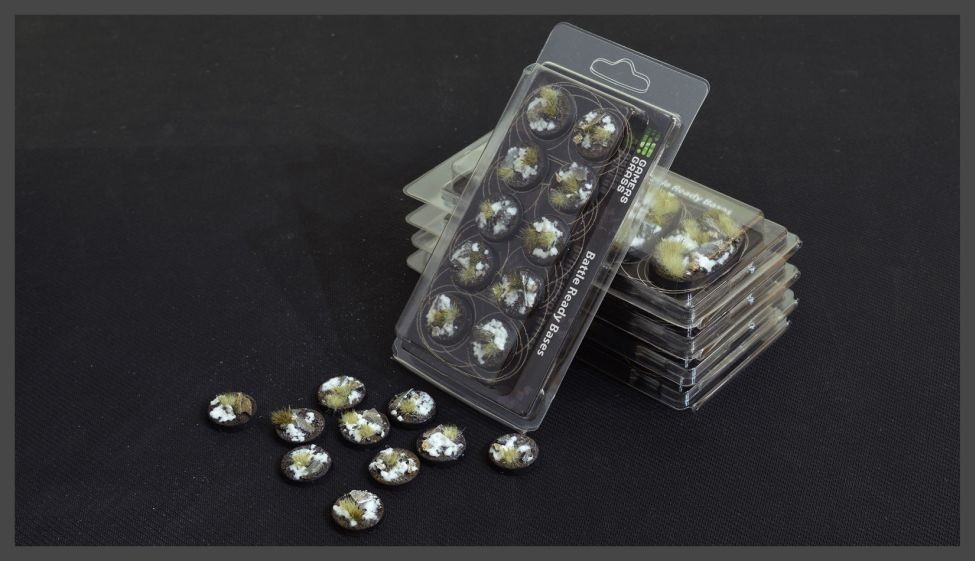 Round Winter Bases 25mm (x10) - Gamers Grass