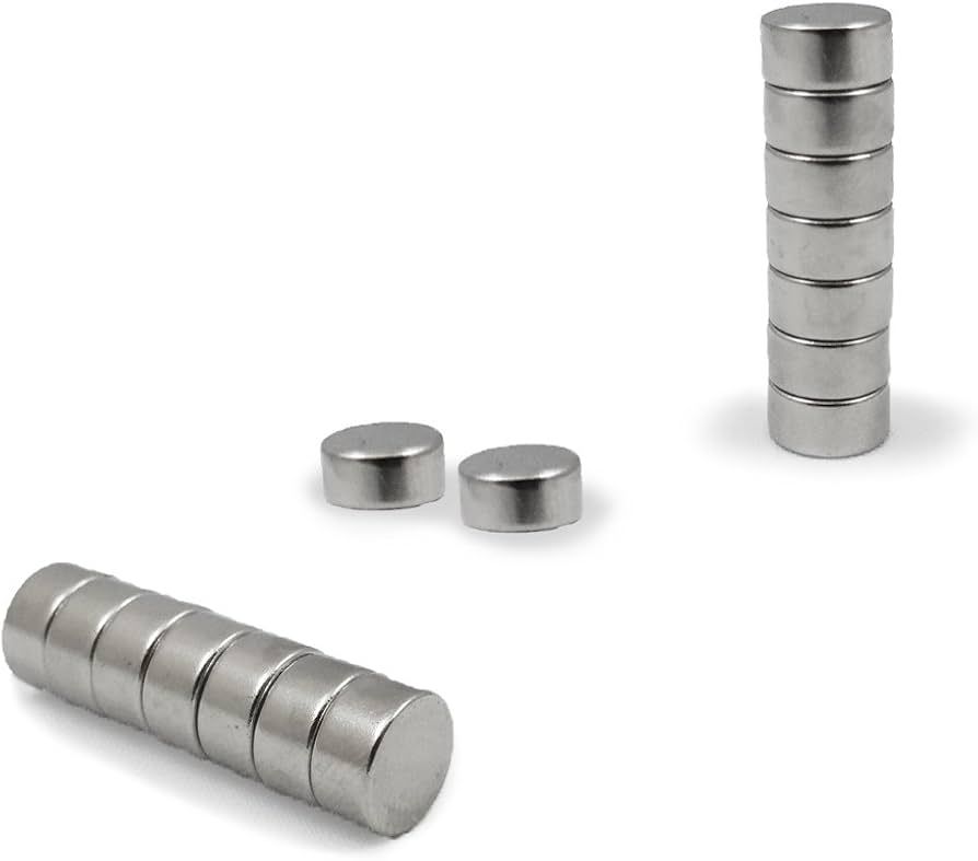 10 Neodym Magnete rund 8 x 4 mm