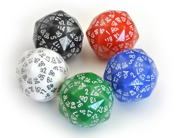 The D120 Dice (W120) - 1 Würfel - Weiss