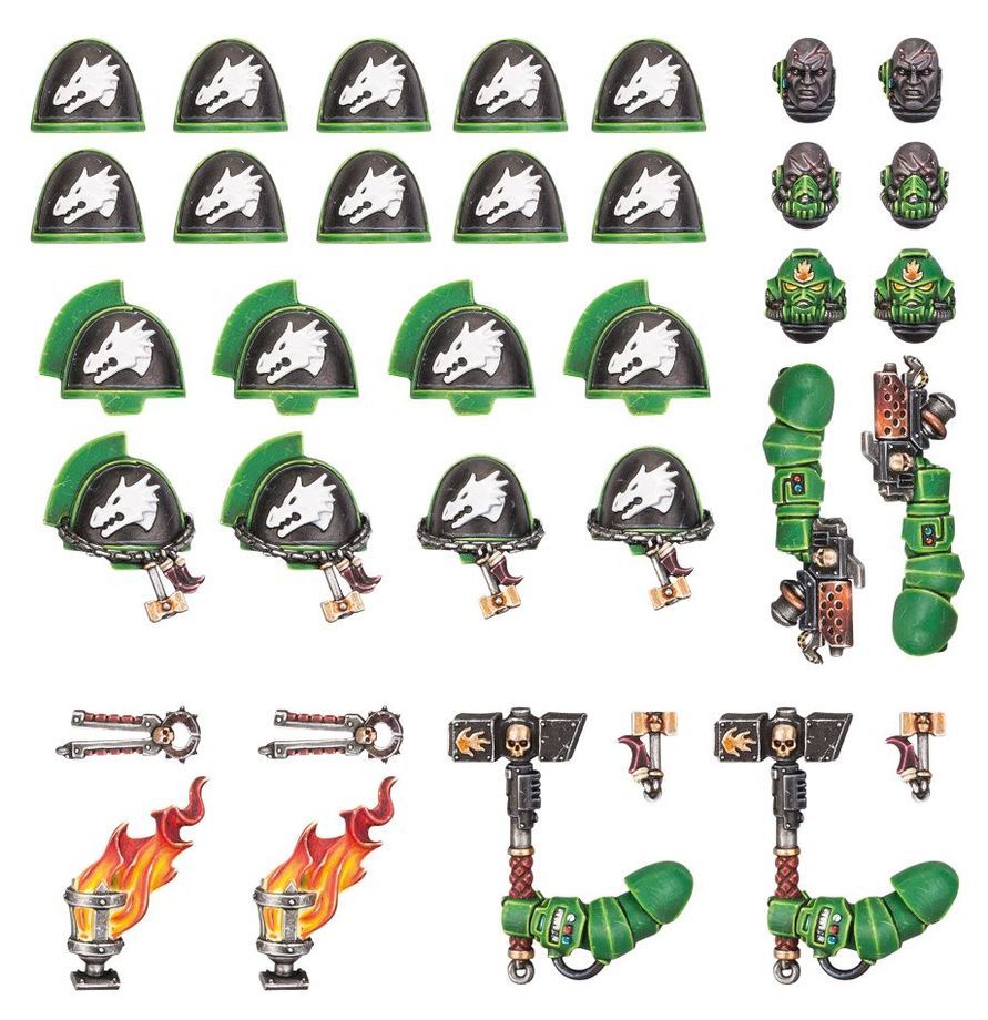 Upgrades und Abziehbilderbögen: Salamanders Primaris Upgrades & Transfers - Warhammer 40.000 - Games Workshop Upgrades und Abziehbilderbögen: Salamanders Primaris Upgrades & Transfers - Warhammer 40.000 - Games Workshop