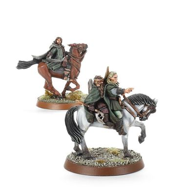 MO: Die Drei Jäger, beritten - The Three Hunters - Lord of the Rings LotR - Games Workshop