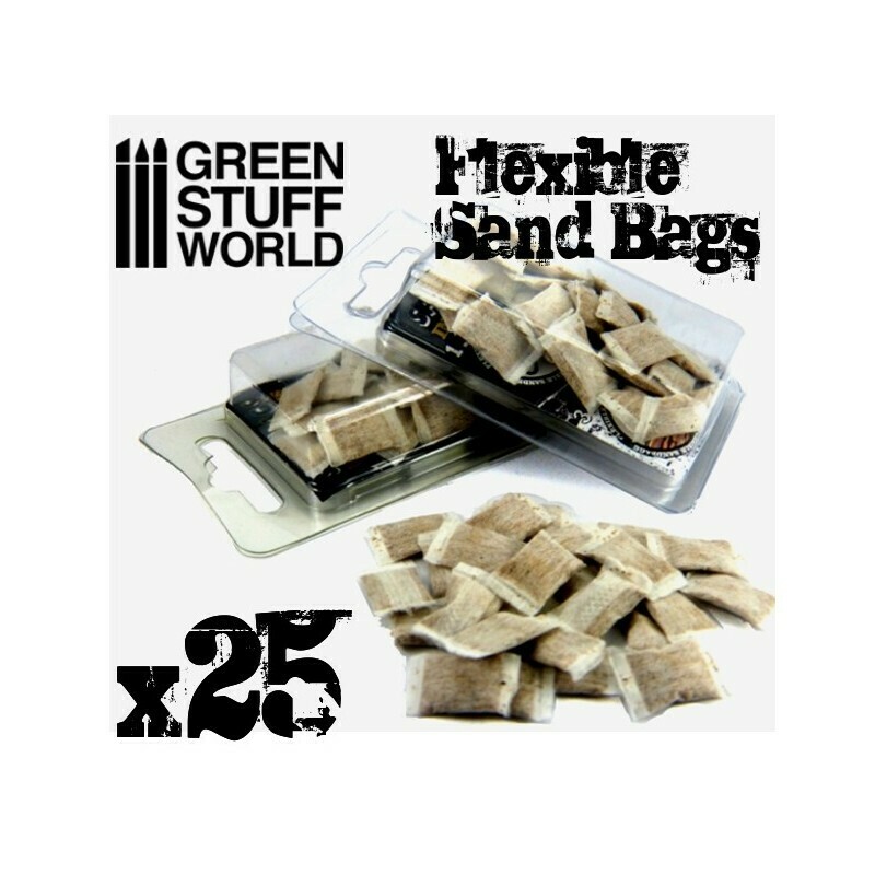 Modellsandsäcke x25 Sand Bags - Greenstuff World Modellsandsäcke x25 Sand Bags - Greenstuff World