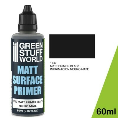 Matt Surface Primer Mattschwarz Grundierung 60ml - Greenstuff World Matt Surface Primer Mattschwarz Grundierung 60ml - Greenstuff World
