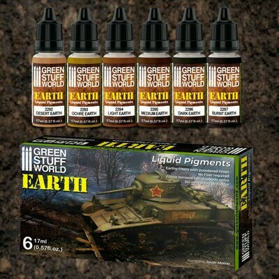 Liquid Pigments Set - Earth - Greenstuff World Liquid Pigments Set - Earth - Greenstuff World