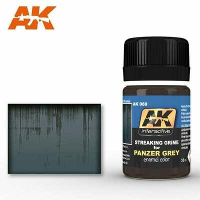 Streaking Grime for Panzer Grey (Enamel-Farbe) - AK Interactive