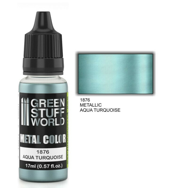Metallische Farbe AQUA TURQUOISE - Greenstuff World