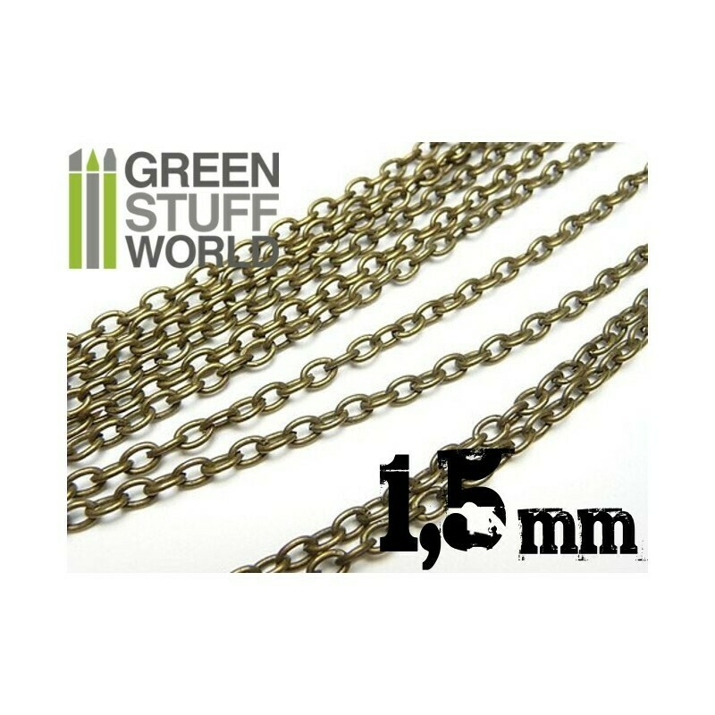 Hobby Kette 1.5 mm Chain - Voll 1 Meter - Greenstuff World Hobby Kette 1.5 mm Chain - Voll 1 Meter - Greenstuff World
