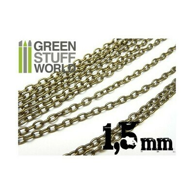 Hobby Kette 1.5 mm Chain - Voll 1 Meter - Greenstuff World Hobby Kette 1.5 mm Chain - Voll 1 Meter - Greenstuff World