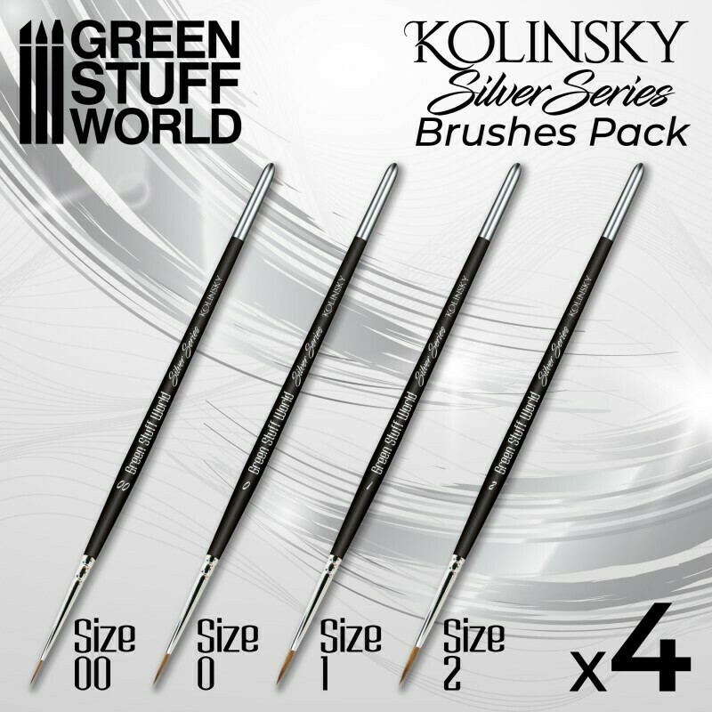 SILVER SERIES Kolinsky Brush Set - Greenstuff World