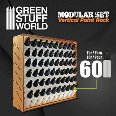 Modular Paint Rack 60x 17ml  - VERTICAL Paint Rack- Farbregal Ständer - Greenstuff World