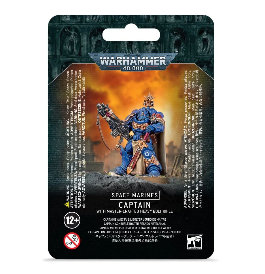 Space Marines Captain mit Meisterhaftem Schwerem Boltgewehr Master-Crafted Heavy Bolt Rifle - Warhammer 40.000 - Games Workshop Space Marines Captain mit Meisterhaftem Schwerem Boltgewehr Master-Crafted Heavy Bolt Rifle - Warhammer 40.000 - Games Workshop