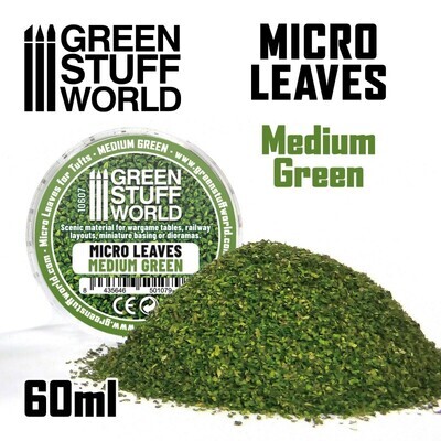 MIKROBLÄTTER - Mittelgrüner Mix Micro Leaves Medium Green - Greenstuff World