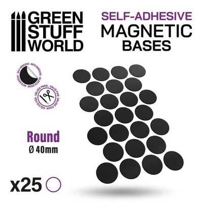 Magnetic Foil Stickers - Vorgeschnittene Magnetfolie - Rund 40mm - Greenstuff World