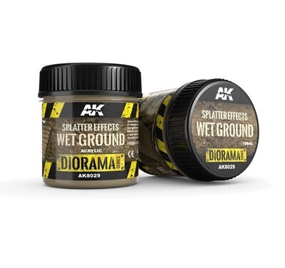 Splatter Effects Wet Ground – 100ml (Acryl)  - Diorama - AK Interactive