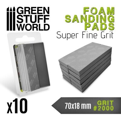 EVA-SCHAUM-PAD Körnung 2000 Sanding Pads - Greenstuff World EVA-SCHAUM-PAD Körnung 2000 Sanding Pads - Greenstuff World