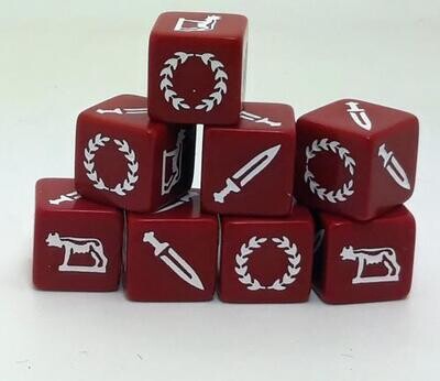 SAGA Republikanische Römer Würfel (8) Roman Republic of Rome Dice Saga Würfel SAGA Republikanische Römer Würfel (8) Roman Republic of Rome Dice Saga Würfel