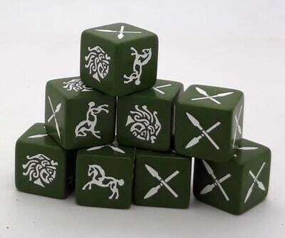 SAGA Würfel der Barbaren (8) Barbarian Gauls, Iberians, Numidians Dice Saga Würfel SAGA Würfel der Barbaren (8) Barbarian Gauls, Iberians, Numidians Dice Saga Würfel
