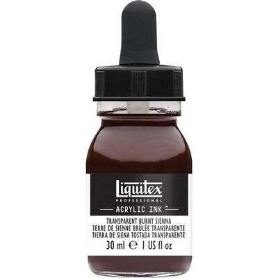 Liquitex Professional Acrylic Ink 30ml Flasche Siena Gebrannt Transparent (129) - Transparent Burnt Sienna