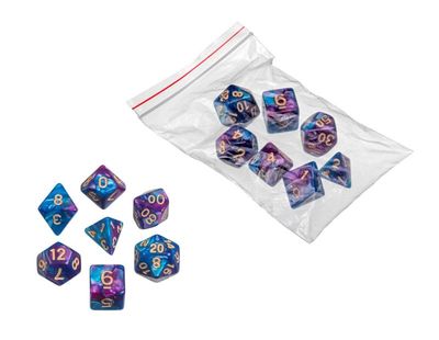 Lila (Marmor) - 7-Die Set (7) - Philos