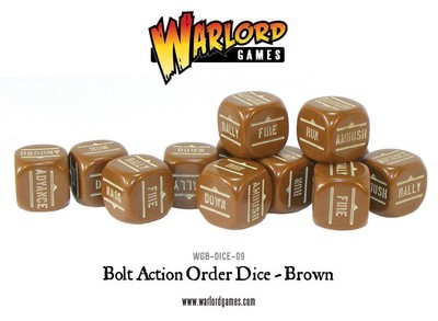 Befehlswürfel - Order Dice - Braun - Bolt Action