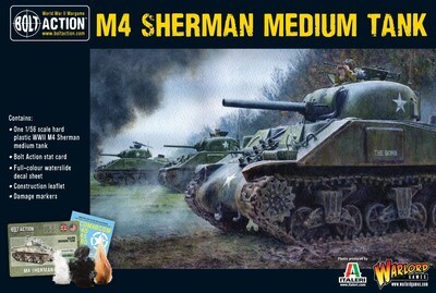 M4 Sherman medium tank (plastic) - American - Bolt Action M4 Sherman medium tank (plastic) - American - Bolt Action
