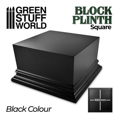 Quadratischer Ausstellungssockel 10x10cm - Schwarz - Schwarz - Greenstuff World Quadratischer Ausstellungssockel 10x10cm - Schwarz - Schwarz - Greenstuff World