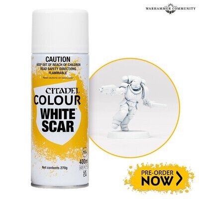 CITADEL WHITE SCAR SPRAY - Citadel Spray - Games Workshop