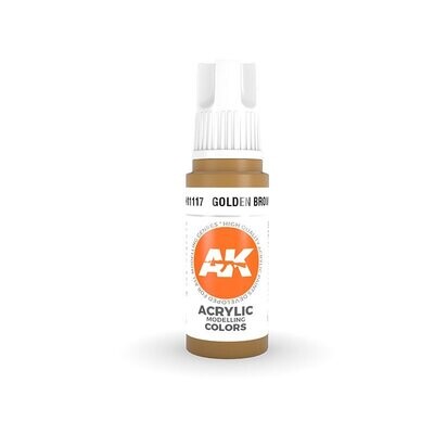 Golden-Brown - (3rd-Generation)-(17mL) - AK Interactive