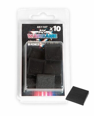 Square Base 25x25mm x10 Units - AK Interactive
