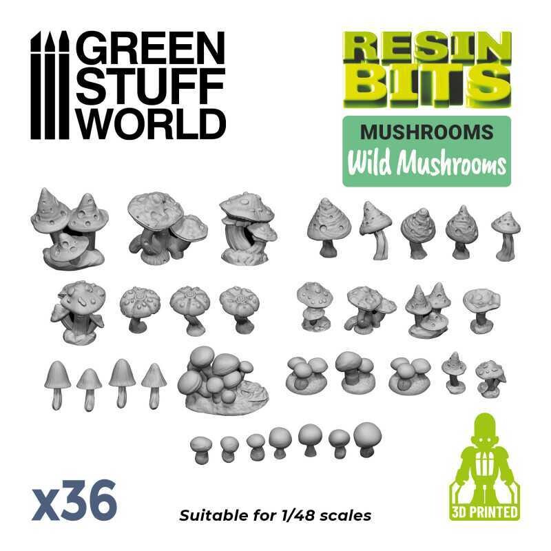 3D-Druckset - Wilde Pilze Wild Mushrooms- Greenstuff World 3D-Druckset - Wilde Pilze Wild Mushrooms- Greenstuff World
