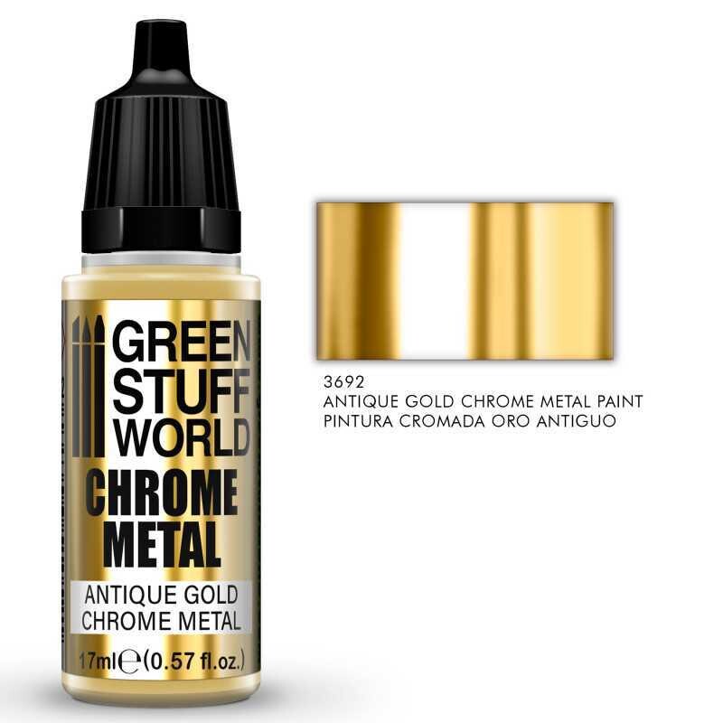 Chromfarbe - ANTIQUE GOLD 17ml - Greenstuff World Chromfarbe - ANTIQUE GOLD 17ml - Greenstuff World