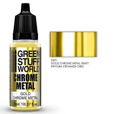 Chromfarbe Chrome Metal Gold - GOLD 17ml - Greenstuff World Chromfarbe Chrome Metal Gold - GOLD 17ml - Greenstuff World