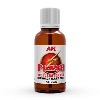FLASH 30ML – ACCELERATOR FOR CYANOACRYLATE GLUE - AK Interactive