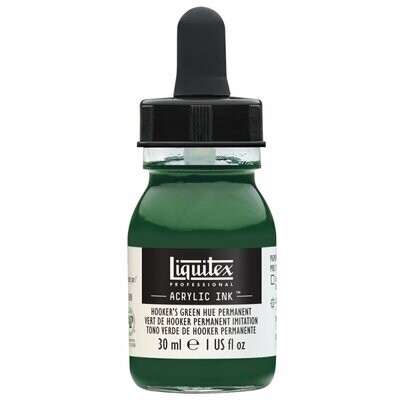 Liquitex Professional Acrylic Ink 30ml Flasche Hooker'S Grün Farbt Permanent - Hooker's Green Hue Permanent